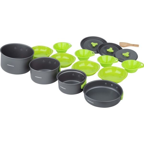 Crossroad Crossroad COOKIT4 Алуминиеви съдове за готвене, черно, размер os