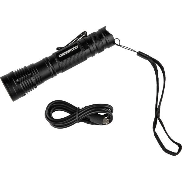 Crossroad Crossroad FL700 Фенерче с USB, черно, размер os