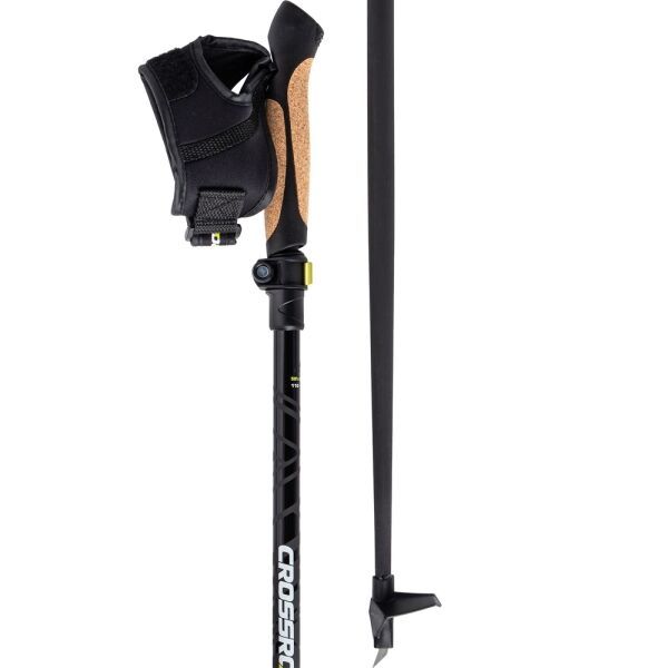 Crossroad Crossroad GALLOWAY CARBON Щеки за скандинавско ходене от две части, черно, размер 110 - 130