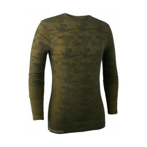 DEER HUNTER DEER HUNTER CAMOU WOOL Функционална тениска, khaki, размер