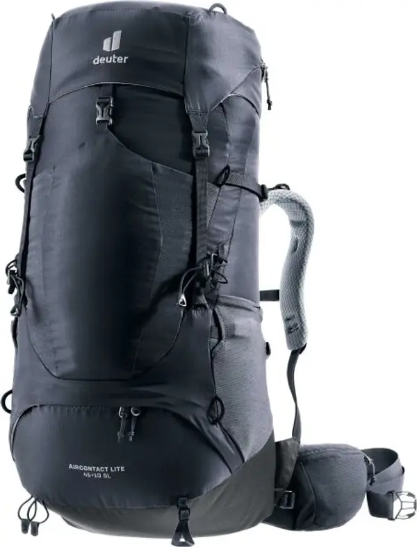 DEUTER DEUTER AIRCONTACT LITE 45+10 SL Туристическа раница, черно, размер