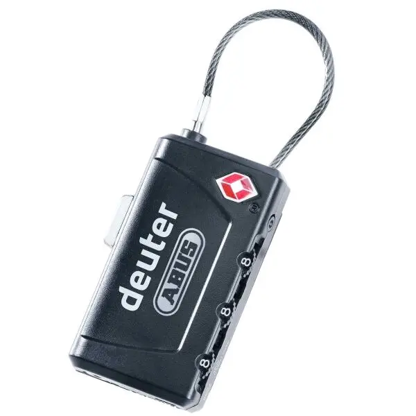 DEUTER DEUTER TSA CABLE LOCK Катинар, черно, размер