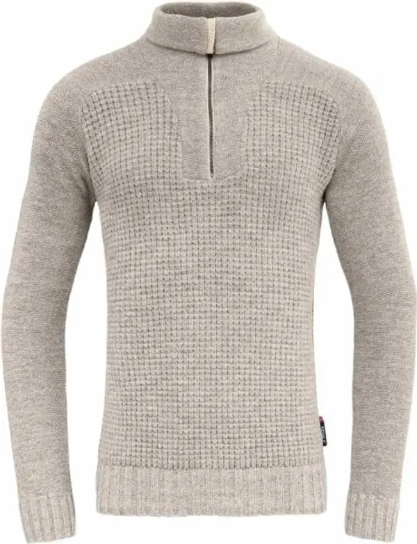 Devold Devold BISPEN WOOL ZIP NECK Мъжки вълнен пуловер, сиво, размер
