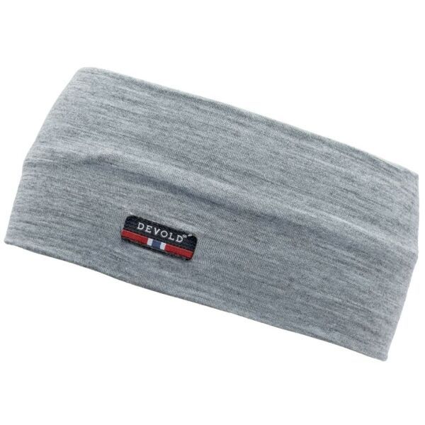 Devold Devold BREEZE MERINO 150 HEADBAND Вълнена лента за главата, сиво, размер