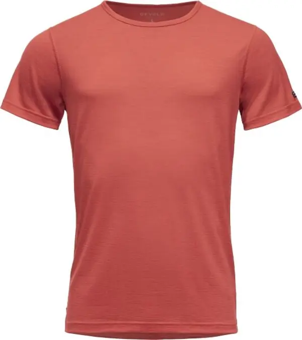 Devold Devold BREEZE MERINO 150 T-SHIRT Мъжка тениска, червено, размер