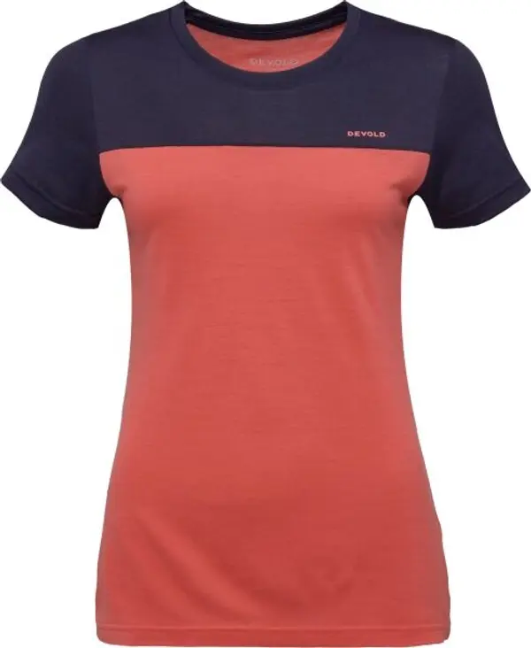 Devold Devold CLASSIC LINEAR Дамска тениска от мериносова вълна, оранжево, размер