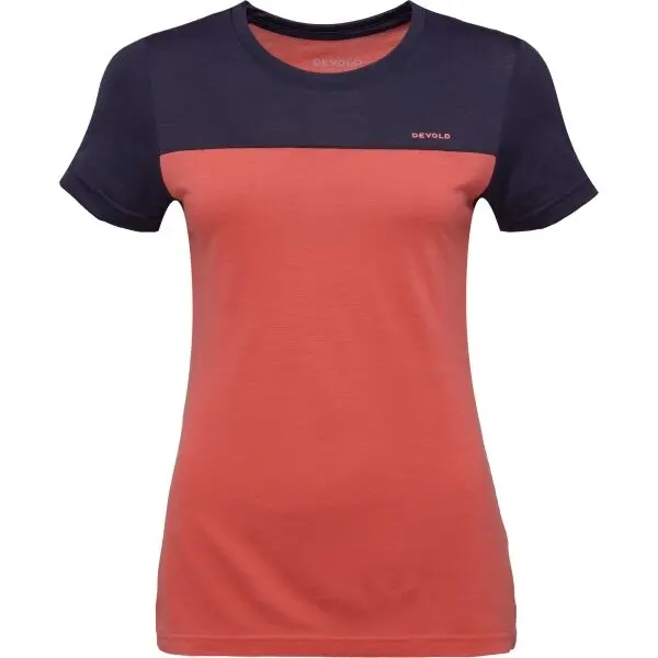 Devold Devold CLASSIC LINEAR Дамска тениска от мериносова вълна, оранжево, размер