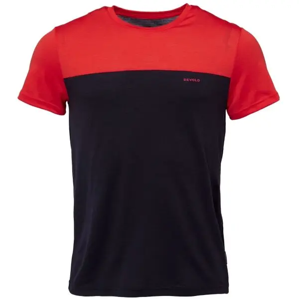 Devold Devold CLASSIC LINEAR Мъжка тениска от мериносова вълна, черно, размер