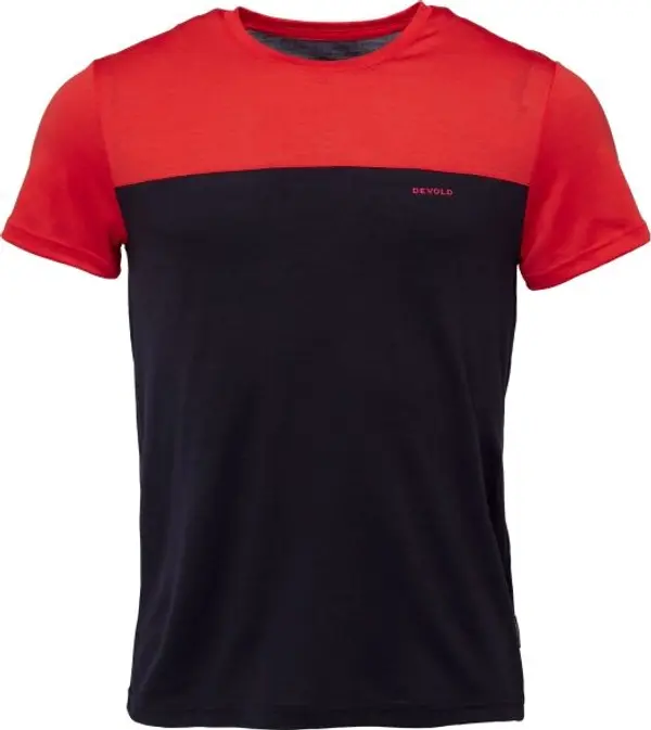 Devold Devold CLASSIC LINEAR Мъжка тениска от мериносова вълна, черно, размер