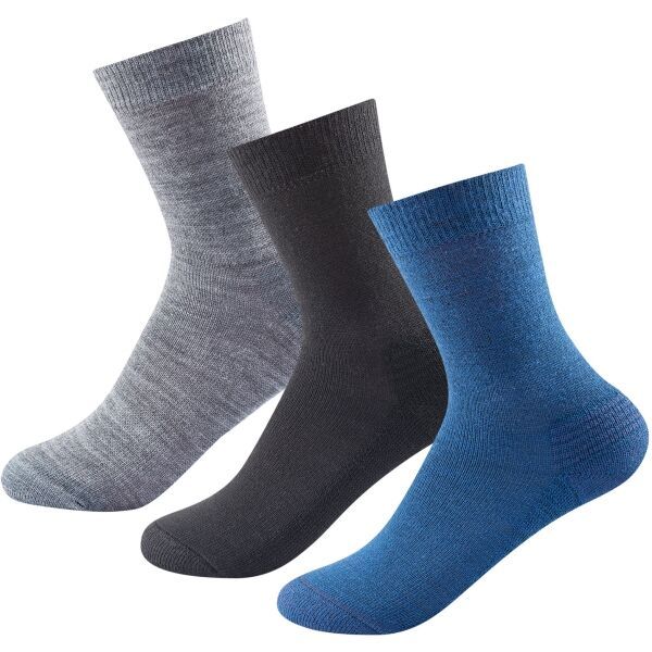 Devold Devold DAILY MERINO MEDIUM SOCK 3PK Детски чорапи, сиво, размер