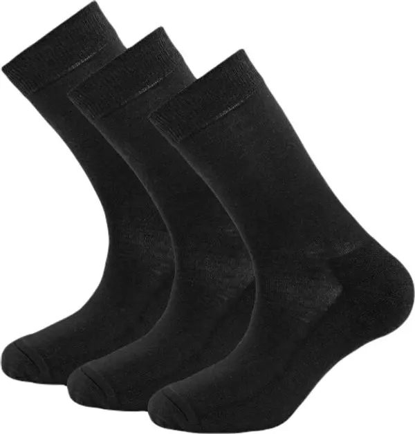 Devold Devold DAILY MERINO MEDIUM SOCK 3PK Мъжки вълнени чорапи, черно, размер