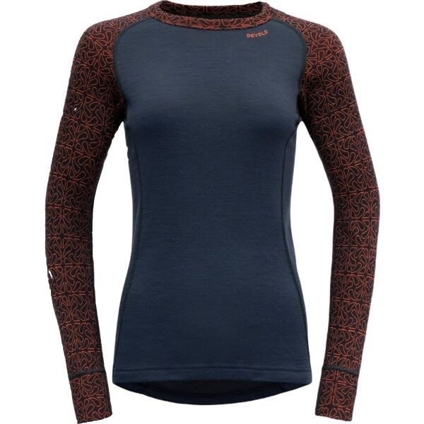 Devold Devold DUO ACTIVE Дамска двуслойна тениска от мерино, тъмносин, размер