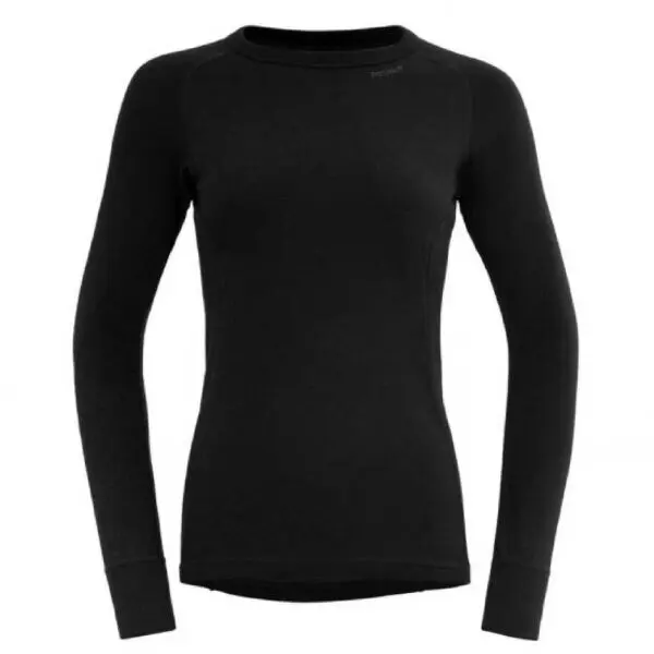 Devold Devold DUO ACTIVE MERINO 205 Дамска вълнена тениска, черно, размер