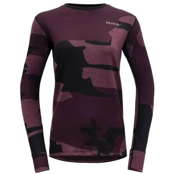 Devold Devold KLOVSTIEN MERINO W Дамска тениска, лилаво, размер