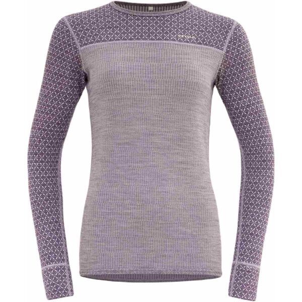 Devold Devold KVITEGGA MERINO 230 Дамска двустранна тениска, сиво, размер