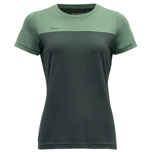 Devold Devold NORANG MERINO TEE Дамска тениска, тъмнозелено, размер