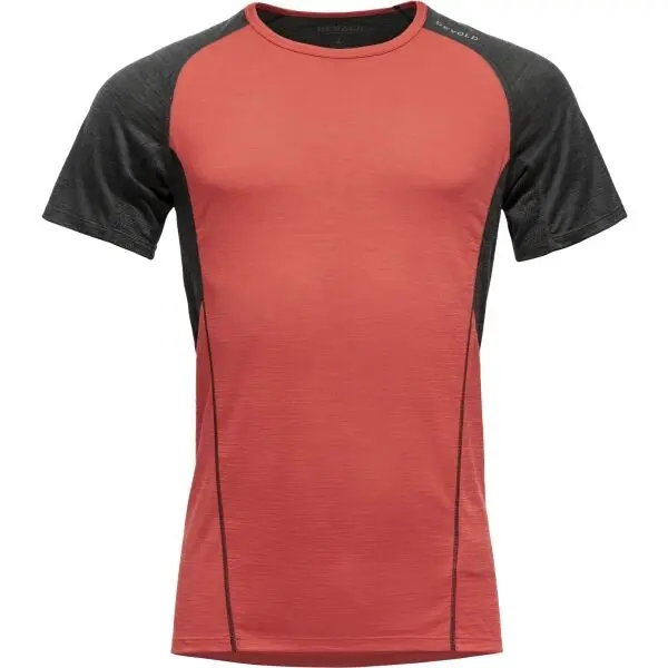 Devold Devold RUNNING MERINO 130 SHIRT MAN Мъжка тениска, червено, размер