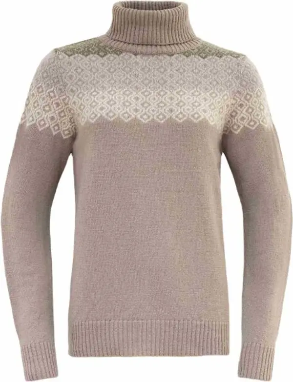 Devold Devold SYVDE WOOL HIGH NECK Дамски суитшърт, бежово, размер