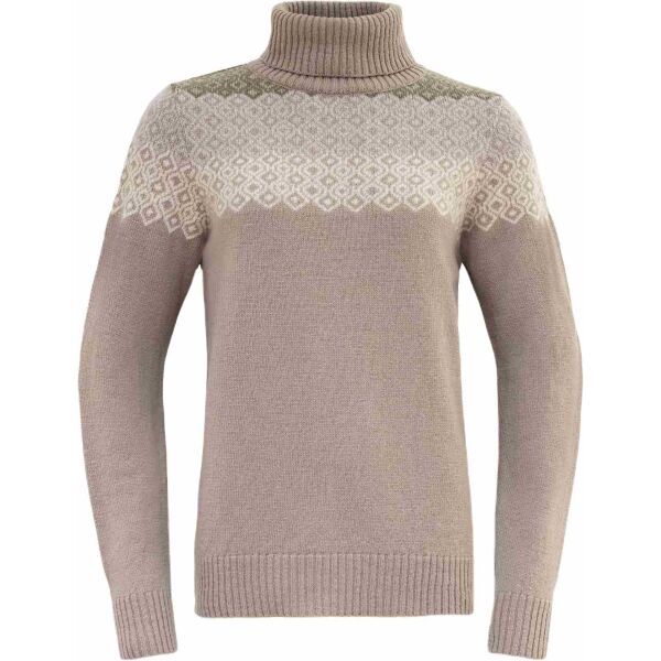 Devold Devold SYVDE WOOL HIGH NECK Дамски суитшърт, бежово, размер
