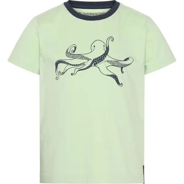 DIDRIKSONS DIDRIKSONS MYNTA Тениска за момчета, светло-зелено, размер