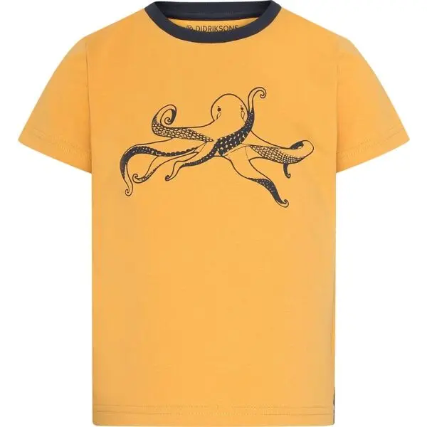 DIDRIKSONS DIDRIKSONS MYNTA Тениска за момчета, жълто, размер