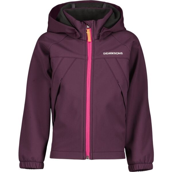 DIDRIKSONS DIDRIKSONS TROEL Детско софтшел яке, винен, размер
