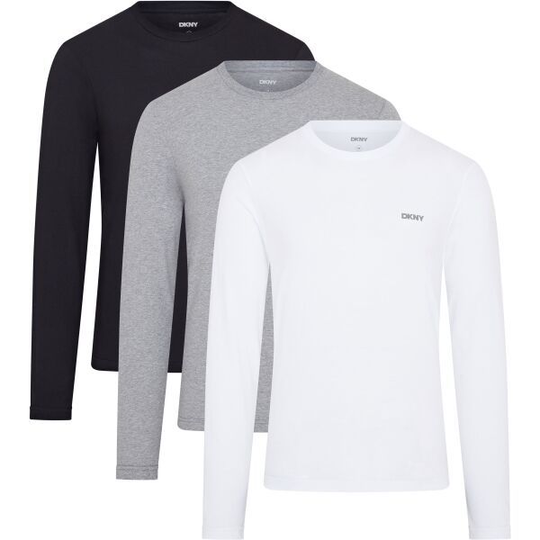 DKNY DKNY WARRIORS Мъжка тениска с дълги ръкави, бяло, размер