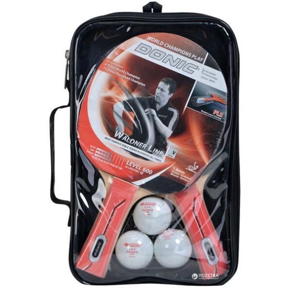 Donic Donic WALDNER 600 SET Комплект за тенис на маса, червено, размер