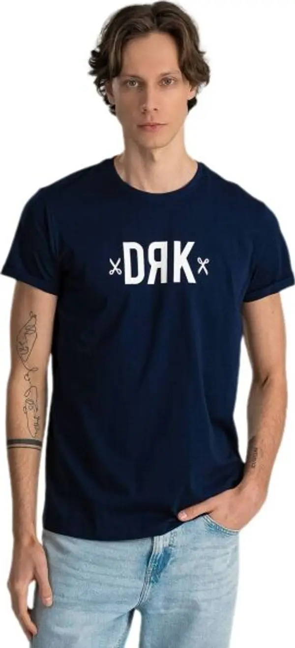DRK DRK BASIC Мъжка тениска, тъмносин, размер