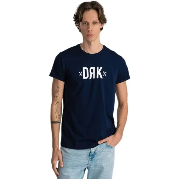 DRK DRK BASIC Мъжка тениска, тъмносин, размер