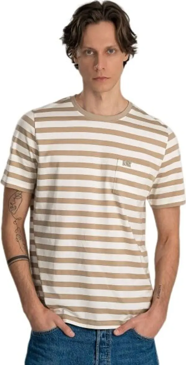 DRK DRK ZAYN Мъжка тениска, бежово, размер
