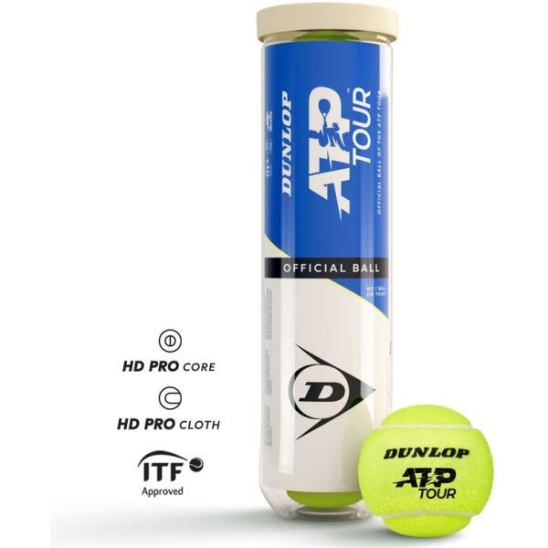 Dunlop Dunlop ATP 4 KS Тенис топки, жълто, размер