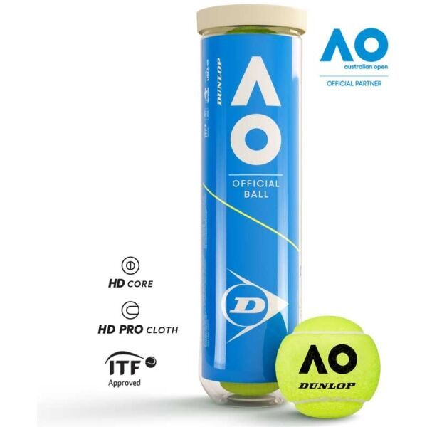 Dunlop Dunlop AUSTRALIAN OPEN Тенис топче, жълто, размер