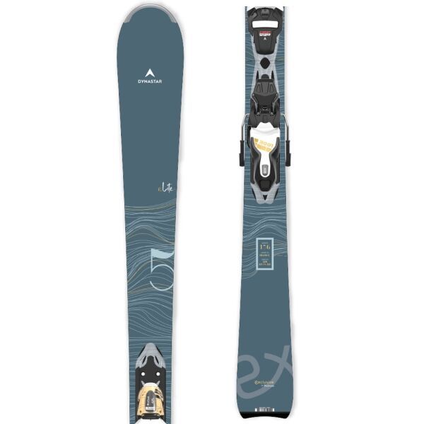 Dynastar Dynastar E LITE 5 XPRESS + XPRESS W 11 GW Дамски ски за ски спускане, тъмносин, размер