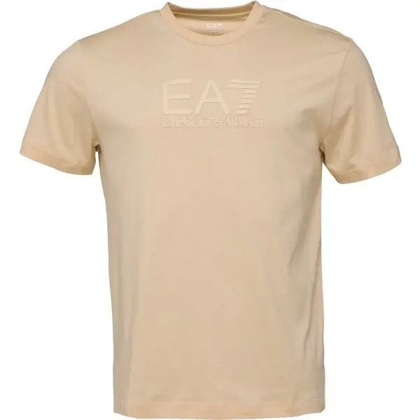 EA7 EA7 T-SHIRT Мъжка тениска, бежово, размер