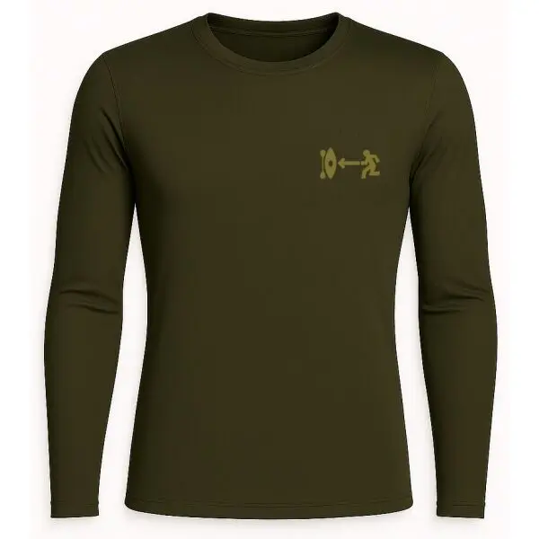 EG EG DERMIS L/S Мъжка тениска от ликра, khaki, размер