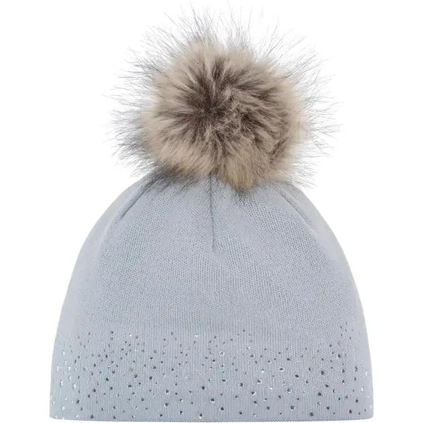Eisbär Eisbär NALIN LUX CRYSTAL Дамска зимна шапка, сиво, размер