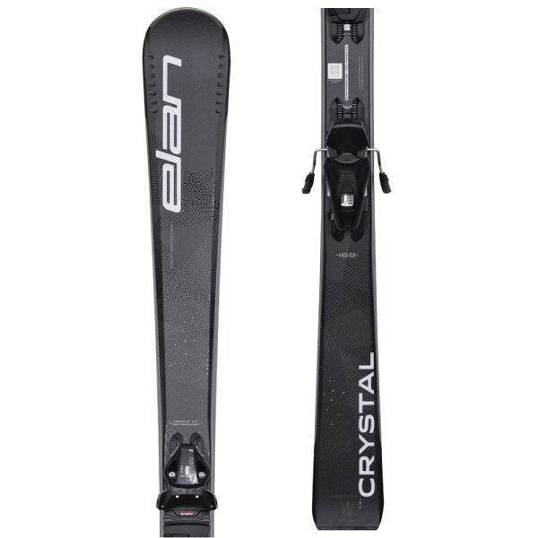 Elan Elan CRYSTAL BLACK LS + EL9.0 GW Дамски ски за ски спускане, черно, размер