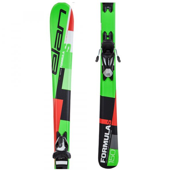 Elan Elan FORMULA S QS + EL 7.5 Детски ски за ски спускане, зелено, размер 140