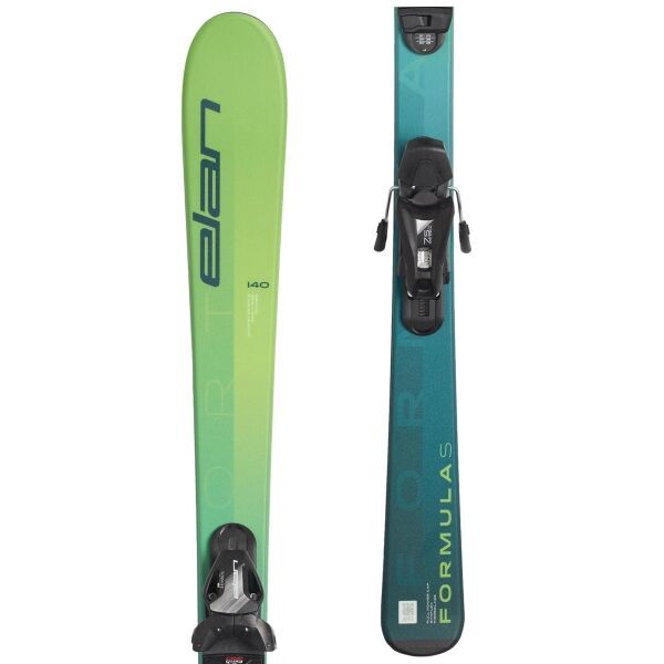 Elan Elan FORMULA S JRS + EL 7.5 Детски ски за спускания, тъмнозелено, размер