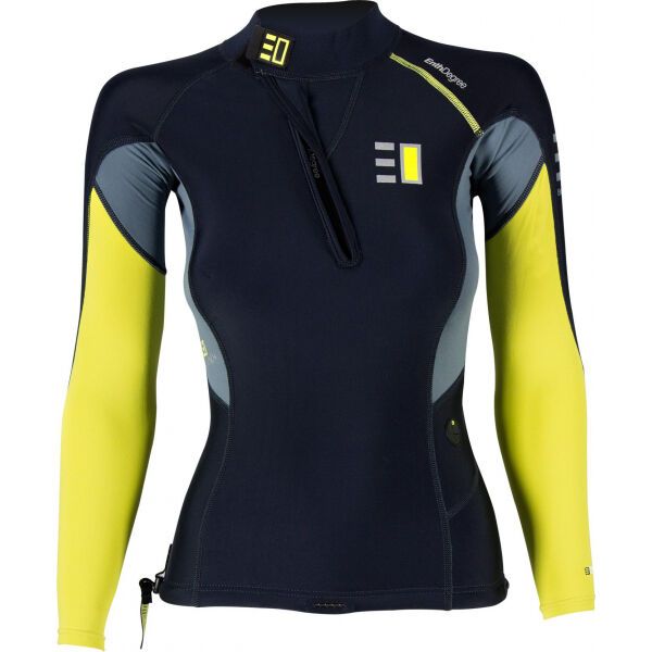 ENTH DEGREE ENTH DEGREE FIORD LS Топ с дълъг ръкав за водни спортове, черно, размер