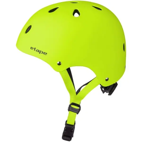 Etape Etape CADDY Детска каска за колело, светлоотразителен неон, размер (48 - 52)