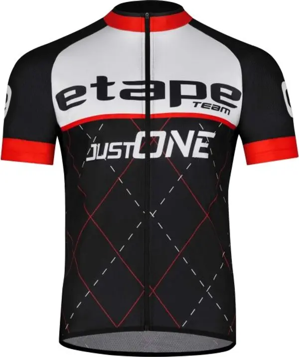 Etape Etape TEAM Мъжка фланелка за колоездене, черно, размер