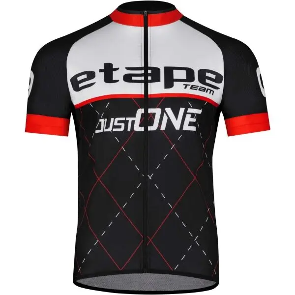 Etape Etape TEAM Мъжка фланелка за колоездене, черно, размер