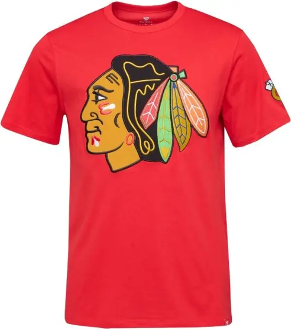 FANATICS FANATICS CHICAGO BLACKHAWKS HAT TRICK TEE Тениска, червено, размер
