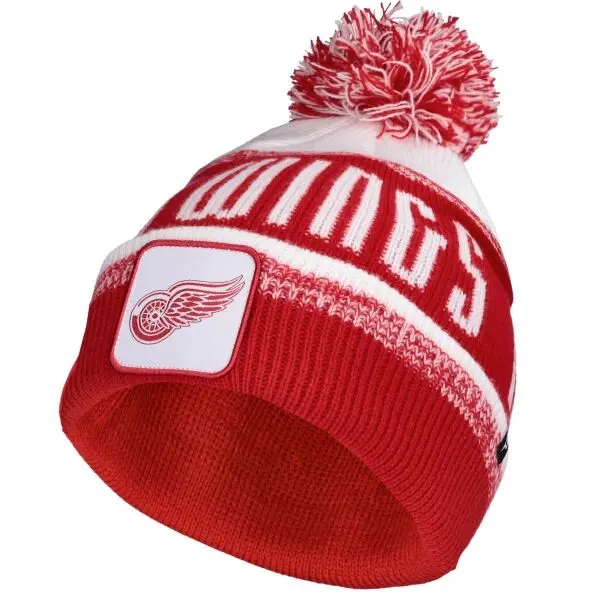 FANATICS FANATICS DETROIT RED WINGS THRIVE CUFFED POM BEANIE Шапка, червено, размер