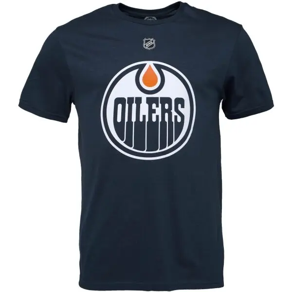 FANATICS FANATICS EDMONTON OILERS - LEON DRAISAITL Тениска, тъмносин, размер