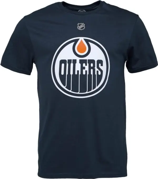FANATICS FANATICS EDMONTON OILERS - LEON DRAISAITL Тениска, тъмносин, размер