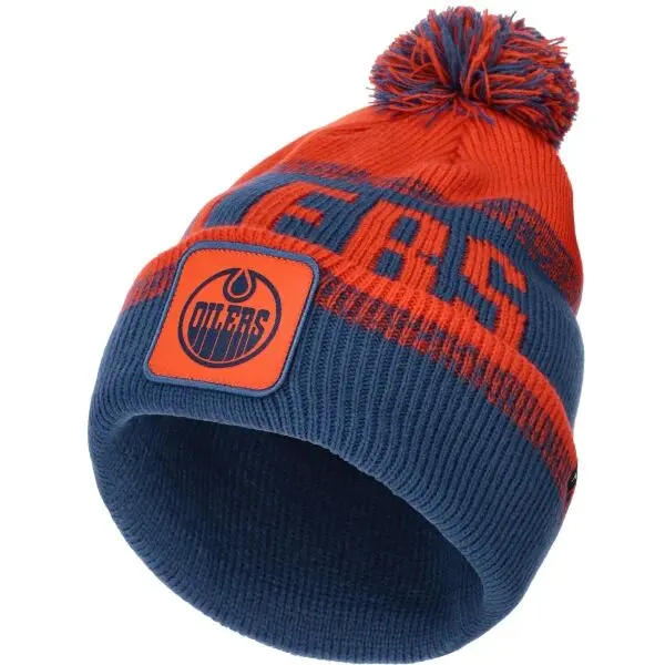 FANATICS FANATICS EDMONTON OILERS THRIVE CUFFED POM BEANIE Шапка, синьо, размер
