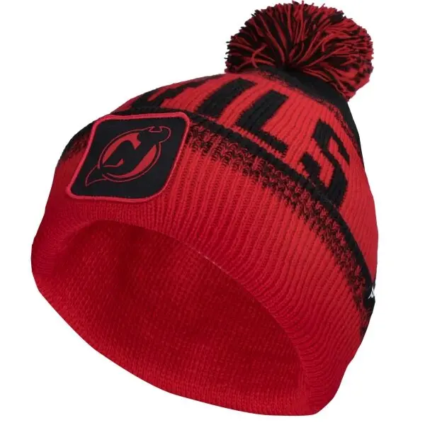 FANATICS FANATICS NEW JERSEY DEVILS THRIVE CUFFED POM BEANIE Шапка, червено, размер